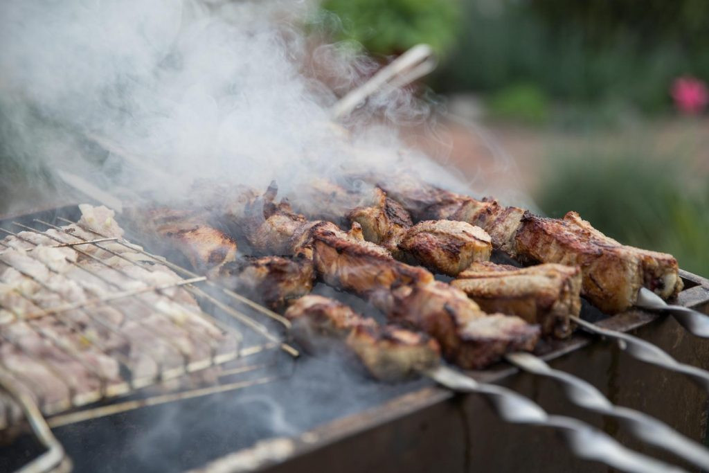 Barbecue avec de la viande