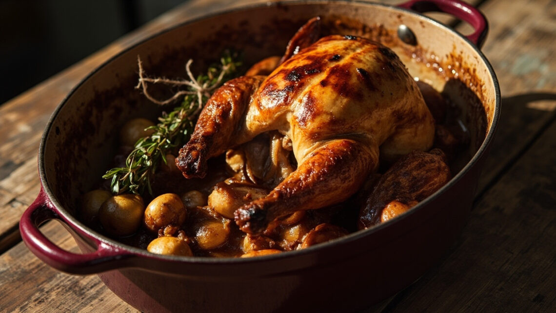 La pintade en cocotte : plat traditionnel revisité
