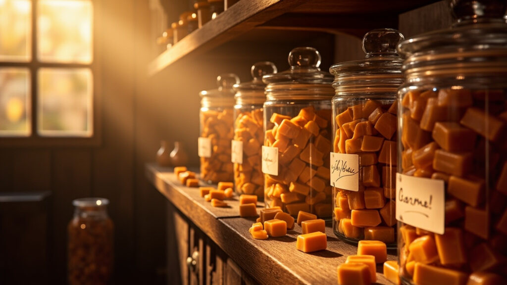 Les bonbons anciens au caramel: voyage sensoriel et tradition