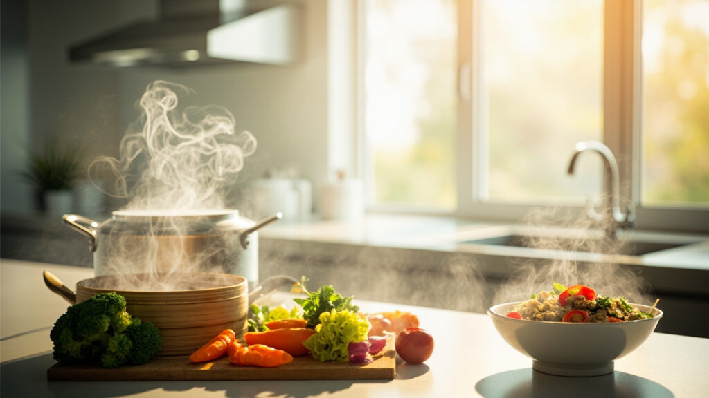 La cuisson vapeur, l'art d'une cuisine saine