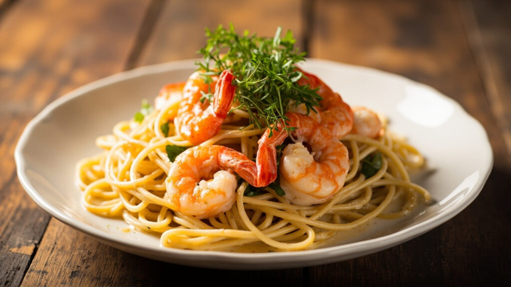 Pates aux crevettes : un plat gourmand et sain