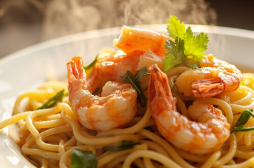 Pates aux crevettes : un plat gourmand et sain