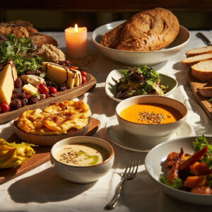Repas de fête végétarien : une expérience gourmande
