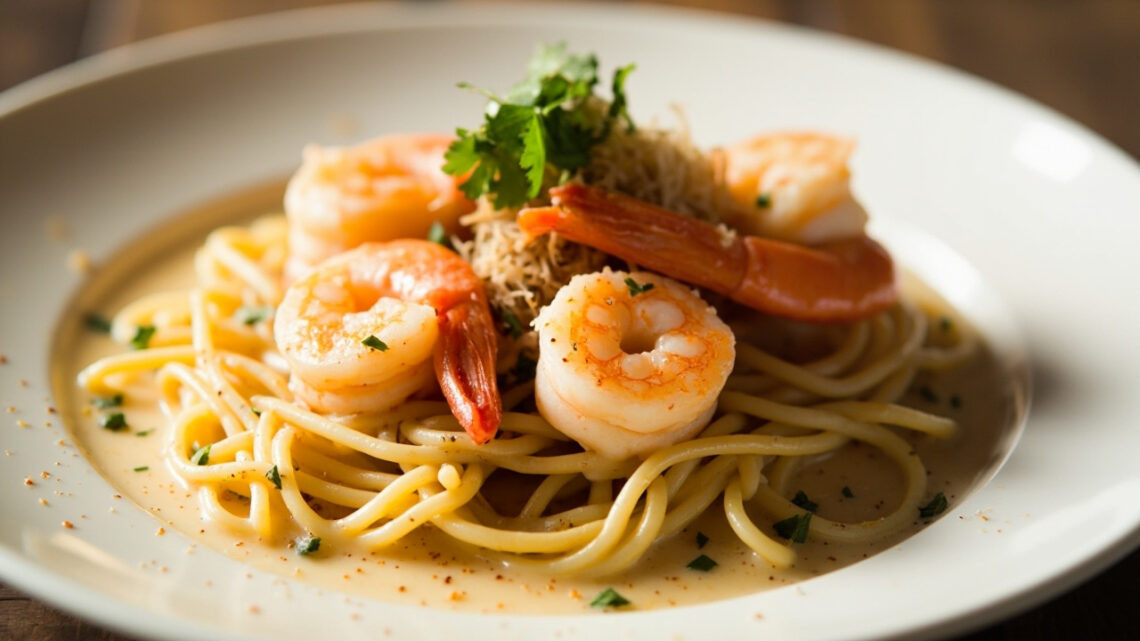 Pâtes aux crevettes, un mariage subtil de saveurs