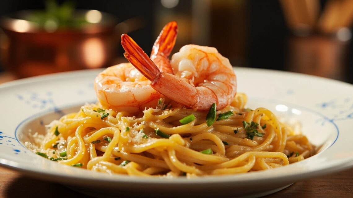 Pâtes aux crevettes : recette rapide, savoureuse et raffinée
