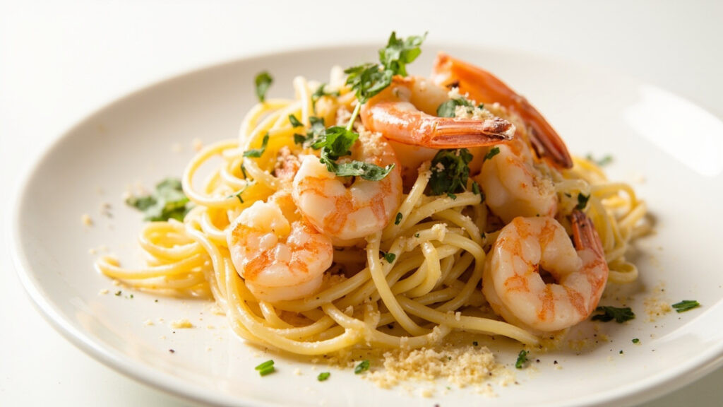 Pâtes aux crevettes : recette rapide, savoureuse et raffinée
