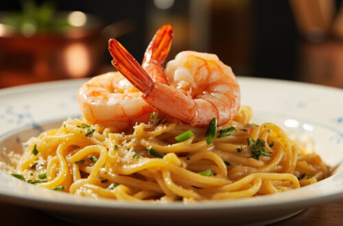 Pâtes aux crevettes : recette rapide, savoureuse et raffinée