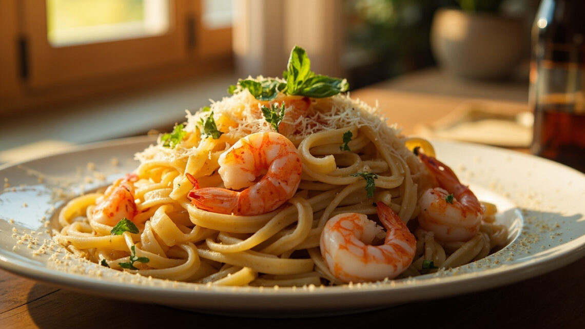 Pâtes aux crevettes : recettes rapides et variantes