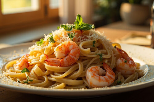 Pâtes aux crevettes : recettes rapides et variantes