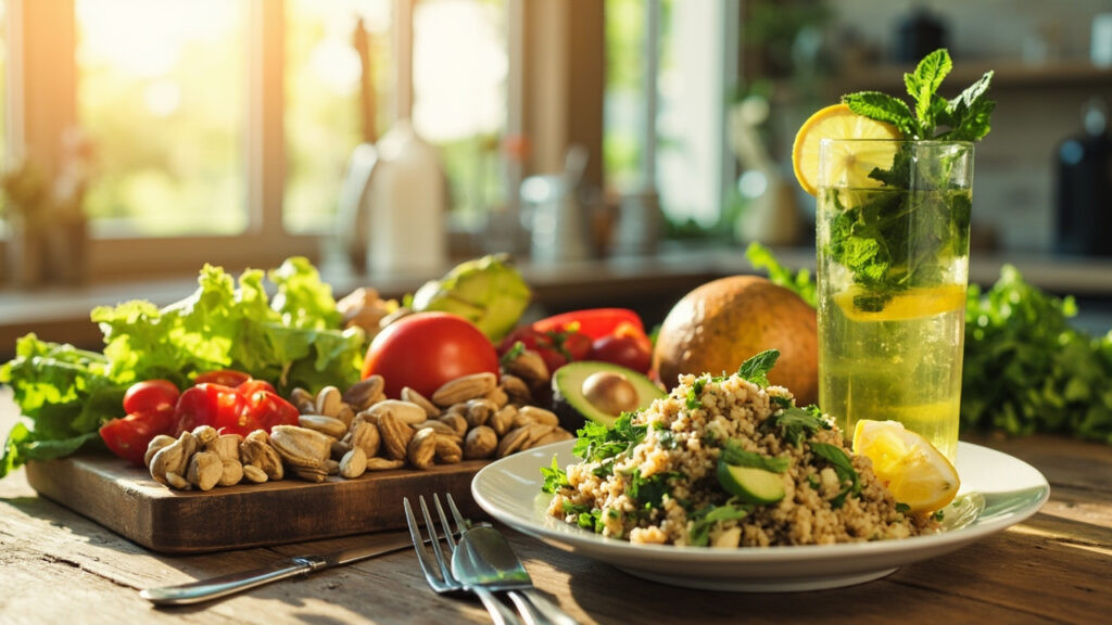 Manger vite et sain le midi : idées et recettes rapides